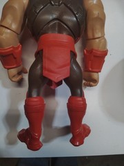 Action Figure, Red Black Yellow Beige Plastic Collectible, 12 in