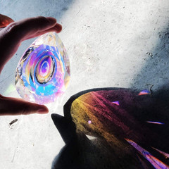 89Mm/3.5In Hanging Chandelier Crystals Prisms for Window Suncatchers Chandelier