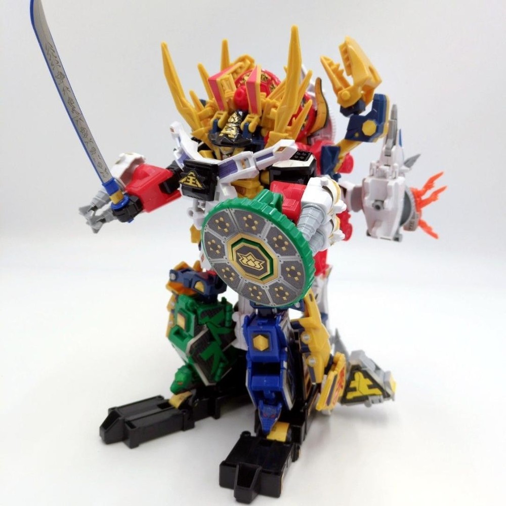 BANDAI Mini pla Megazord Power Rangers Samurai Super Sentai Shinkenger Haoh set