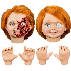 Trick Or Treat Studios Child’s Play 2 and 3 Ultimate Chucky Tommy and Pizza Head