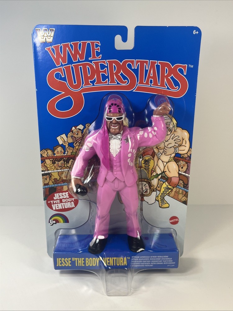 WWE WWF LJN Superstars Jesse The Body Ventura Retro Blue Card Bilingual Canada