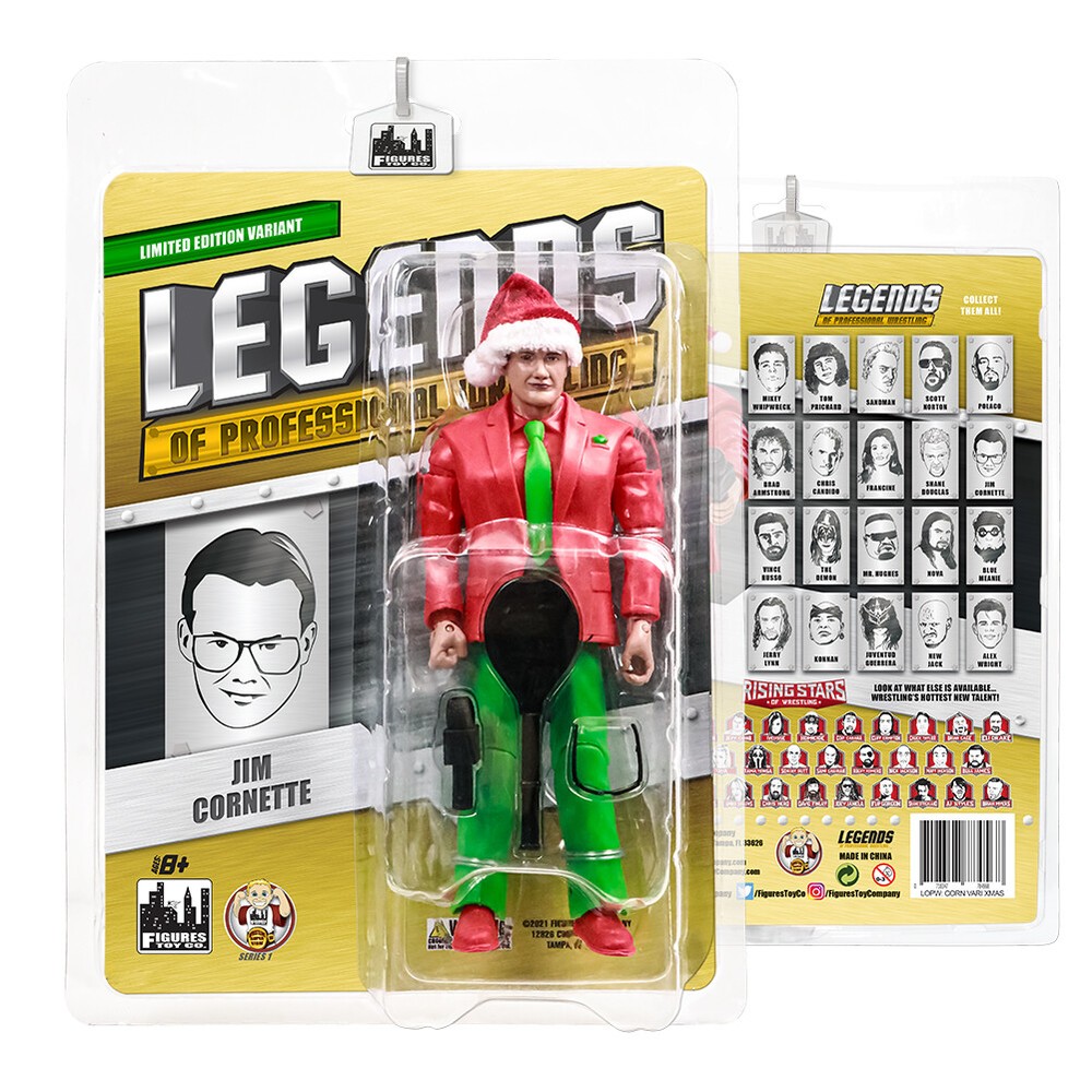 Legends of Professional Wrestling Series Figures: Jim Cornette Christmas Variant