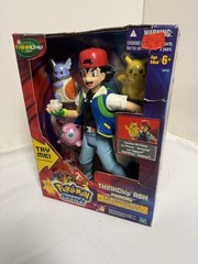 Hasbro Pokemon TrainerThinkchip Ash & Pikachu 11.5’Action Figure Sraled Box