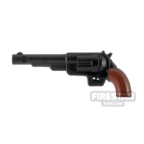 Firestar Black Revolver Weapon for Minifigures -BrickRaiders