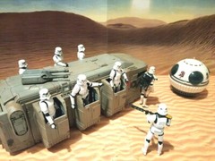 Oversize Dune Sea Backdrop Star Wars TVC Black Series Hasbro Kenner