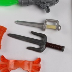 Mixed Lot Unidentified Toy Accessories Weapons Miscellaneous Small Junk