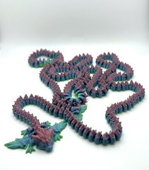 3D Printed Multi Color Giant Dragon 5’3″ long!