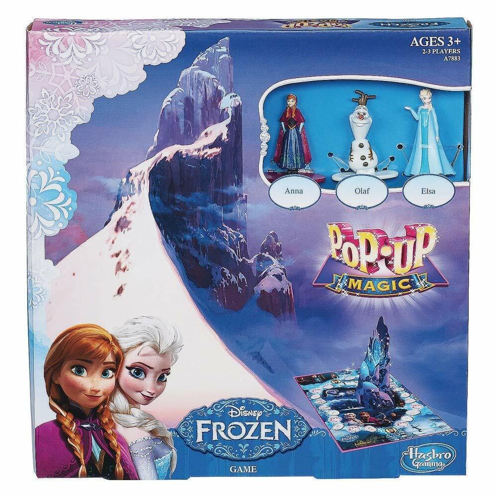 Disney Frozen Pop-Up Magic Board Game by Hasbro w. Anna, Olaf and Elsa -New