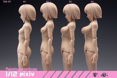 T86-ST03-B: 86Toys 1/12 scale female body (Tan, large chest)