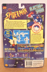 SPIDERMAN ELECTRO SPARK CAPTAIN AMERICA ACTION FIGURE-TOY BIZ 1997-NRFB-SO COOL