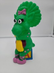 Vintage 1992 Barney Dino Baby Bop 7″ Plastic Piggy Coin Bank Lyons Group