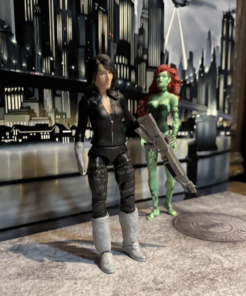 Talia al Ghul Custom Action Figure, Bonus Poison Ivy! 6” Batman Action Figures