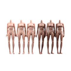 USA 1/6 Female Pale Suntan Large Chest Flexible Body 12inch Action Figure Model