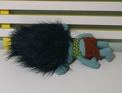 DREAMWORKS TROLLS MOVIE BRANCH GRUMPY VERSION TROLL SOFT TOY PLUSH TOY 40CM TALL