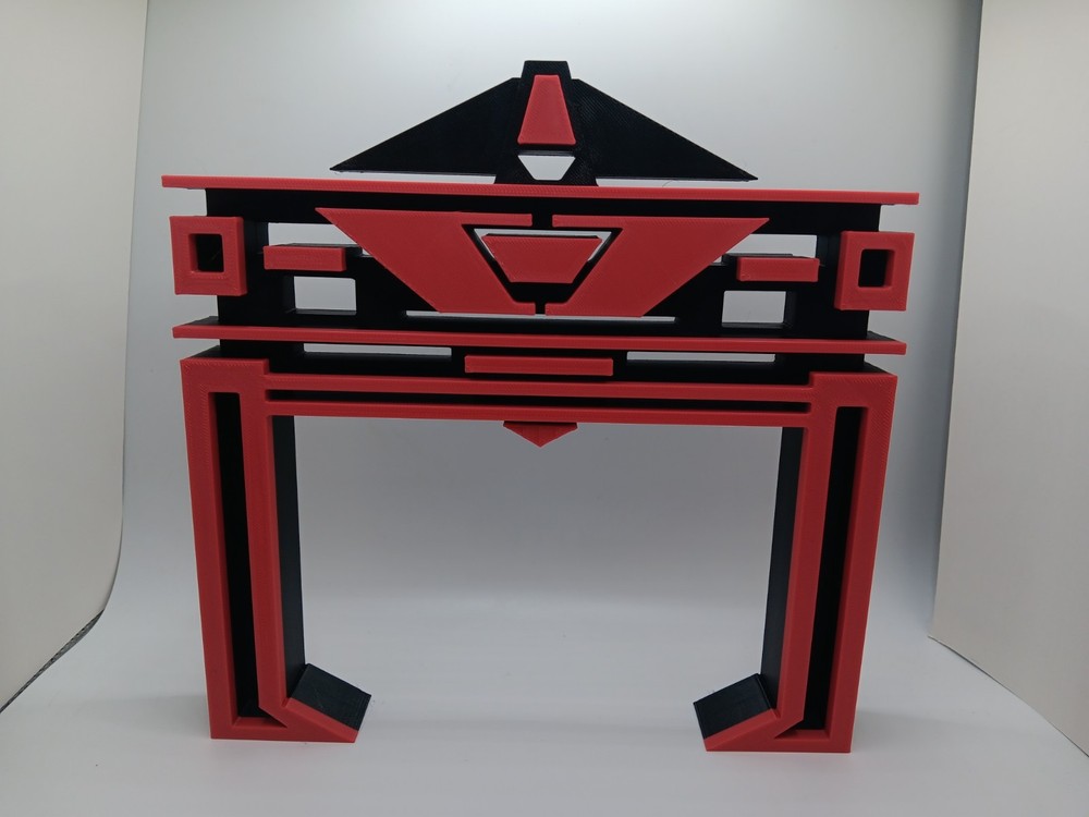 Retro Recognizer vehicle for Tron toys collection display Black/Red
