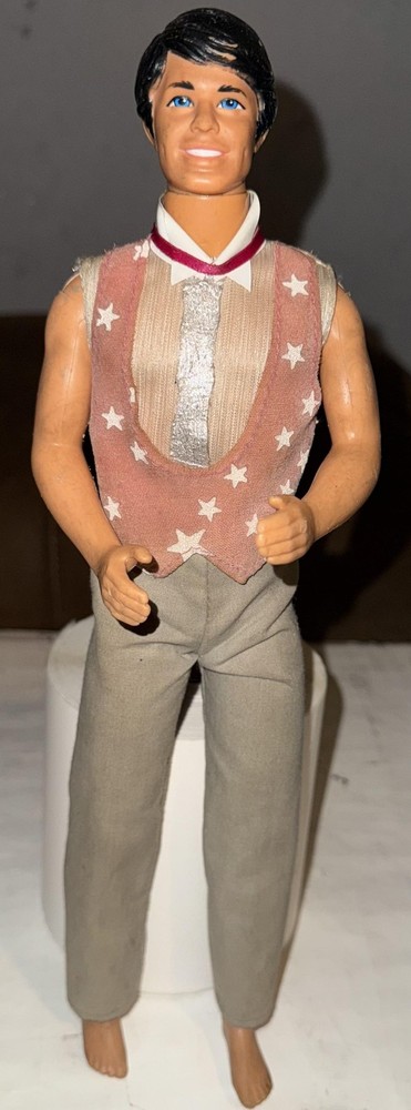 Vintage 1976 Mattel Ken Doll Outfit Star Vest Pants 12″ Male Figure Taiwan Rare