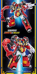 Metal Cardbot S FLAME NOVA Transform Robot Action Figure Toy SAMG