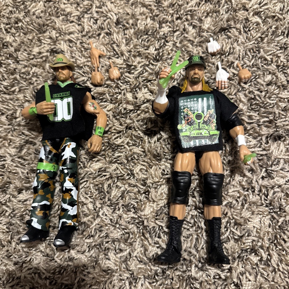 WWE Elite From the Vault Collection 2 Shawn Michaels Triple H DX Ringside loose