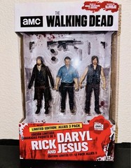 The Walking Dead Allies 3-Pack Rick, Daryl, Jesus McFarlane Toys (BRAND NEW!)