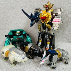 Bandai Japan DX Megazord Power Rangers Wild Force Sentai Gaoranger Gao King set
