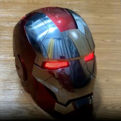 Autoking Iron Man MK5 Helmet 1:1 English Voice-controlled Wearable Cos Mask Prop