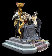 Acme Studio Overlord Ainz Ooal Gown & albedo 1/4 Scale Painted Figure Statue