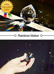 Set of 3 Clear Crystal Ball Includes 20/30/40Mm Faceted Prism Balls Suncatcher
