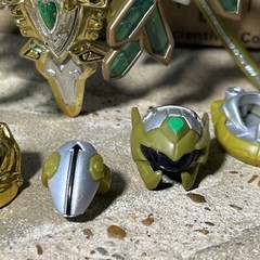 Power Rangers Time Force Green Battle Warrior Ranger Armor Parts Accessories