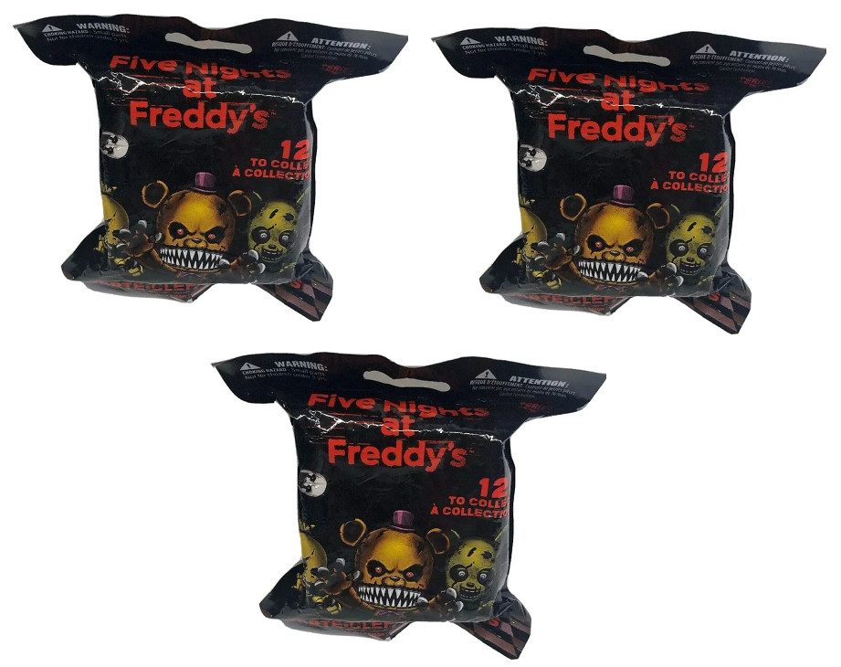 FIVE NIGHTS AT FREDDY’S BACKPACK HANGERS SERIES 2 LOT OF 3 BLIND BAGS TY3038