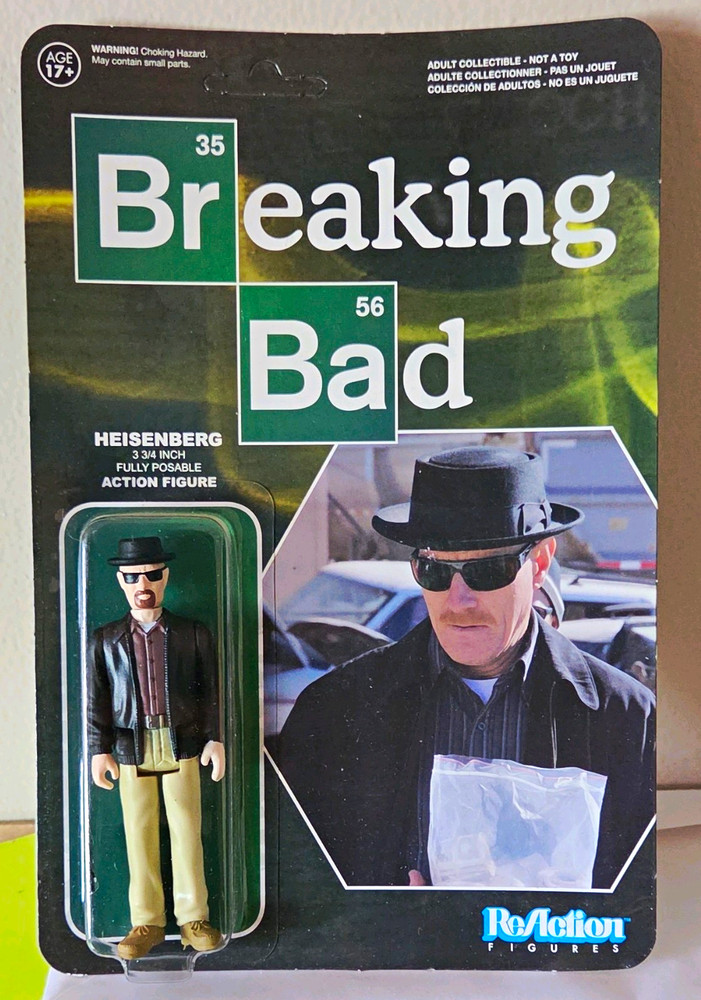 Funko ReAction Breaking Bad Heisenberg 3 3/4 in Fully Poseable Figure w/ Hat