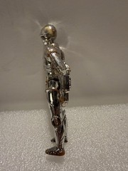 Kenner Star Wars C-3PO Chrome/Silver Action Figure, 1977 Hong Kong Loose Joints