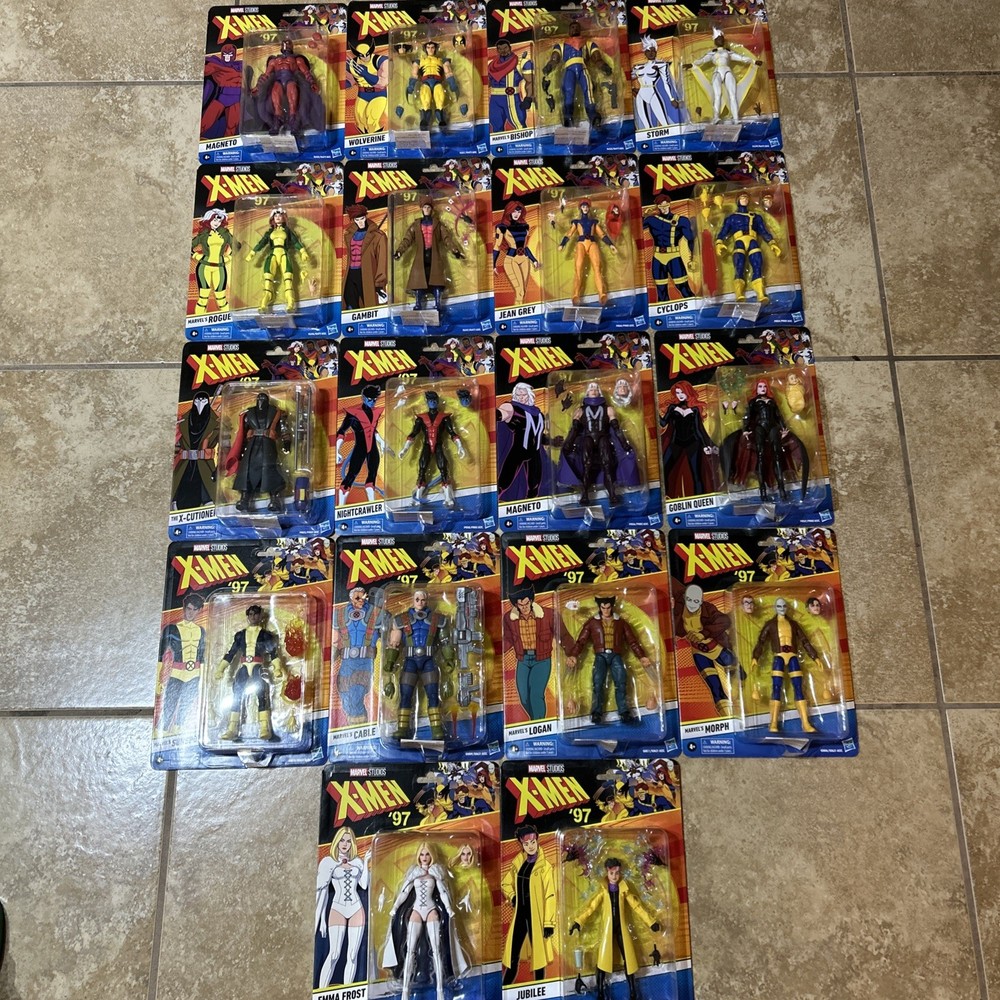 X-men 97 – Lot Of 18 figures Full Wave 1, 2, And 3. Magneto, Storm, Nightcrawler