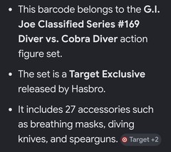 G.I. Joe Classified Series #169 G.I. Joe Diver vs. Cobra Diver – Sealed