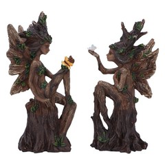 Nemesis Now Woodland Beauty (set of 2) Figurines 15.5cm, Resin, Brown, Two Tree