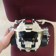 Power Rangers In Space Silver Titanus Carrier Zord with Damaged Box (As-Is)