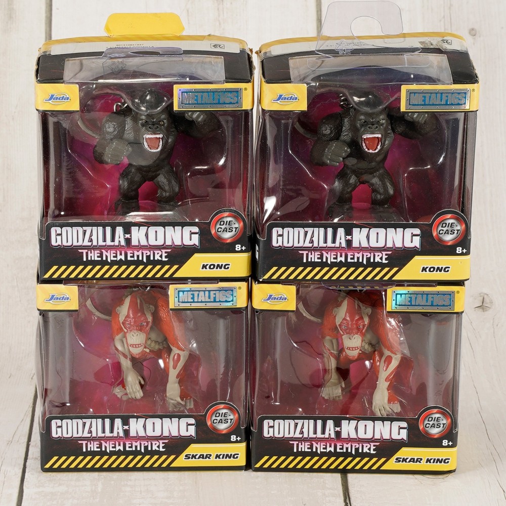 Godzilla X Kong New Empire 2.5” 4 Metalfigs Kong, Skar King NEW