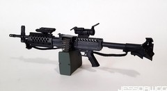1/6 MK46 assault rifle machine gun by Dragon 12″ figure Military Gi Joe BBI army
