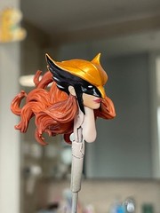 1/6 1/12 1/18 Hawkgirl Head Sculpt For 12″ 6″ 3.75″ Female Action Figure Body