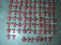 1980’s Mattel M.U.S.C.L.E. Muscle Men Figures Lot of 99 Flesh Figures