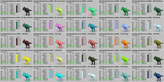 CARCHARODONTOSAURUS 72 COLORS TOP STATS 1605 CARCHA Ark Survival Ascended PVE