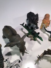 Lot 29 Assorted Hard Plastic Dino Farm Zoo Animal Figures Toys Action Figures