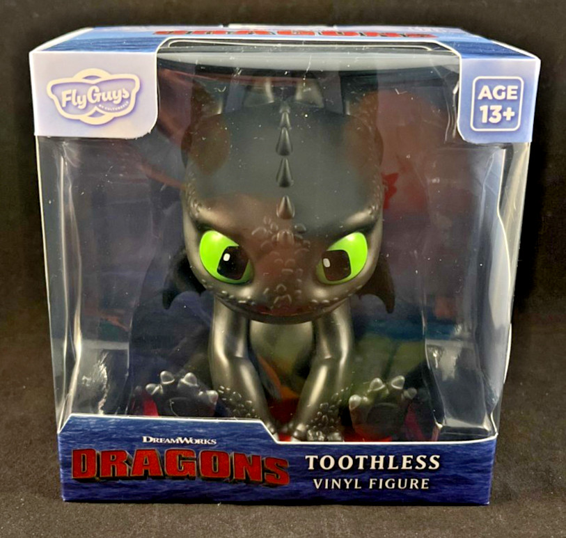 DreamWorks – Dragons – Toothless – Sitting – Vinyl Figure -Fly Guys -Culturefly