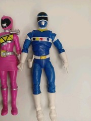 Power Rangers Space Blue,Pink,Red,Green,Yellow,Gold Lot Of 6