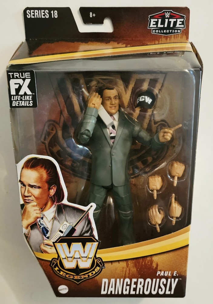 WWE ELITE COLLECTION LEGENDS SERIES 18 PAUL E DANGEROUSLY ACTION FIGURE