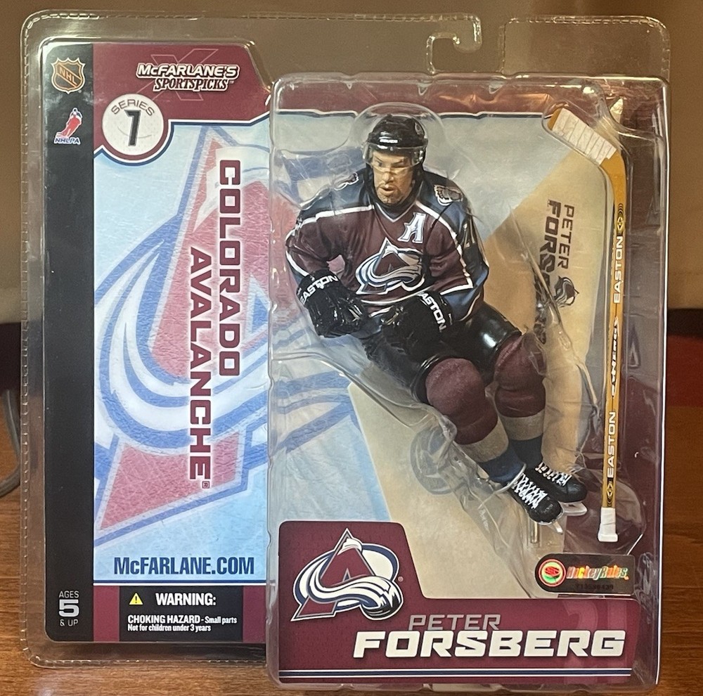 McFarlane’s Sportspicks PETER FORSBERG Series 7 Avalanche Figure New In Package