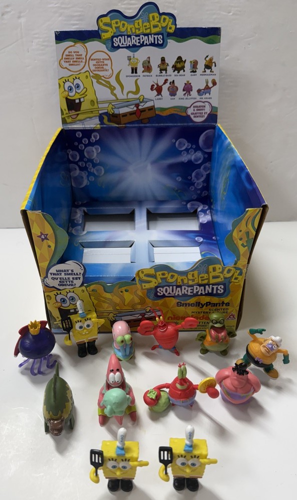 Nickelodeon Spongebob SmellyPants Full Set With Display Box Lot Of 12