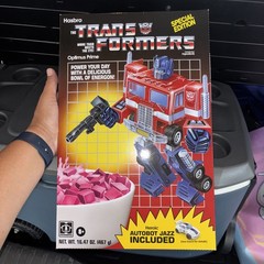 SDCC 2026 Hasbro Transformers OPTIMUS PRIME & JAZZ CEREAL BOX SET