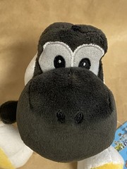 KPS Sanei Mario Yoshi’s Island DS 5” Black Yoshi Plush Toy Nintendo 2009