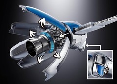 Chogokin Super Alloy Astro Bot & Dual Speeder Action Figure