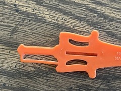 1983 MOTU Faker Orange Power Sword Accessory Made Malaysia
